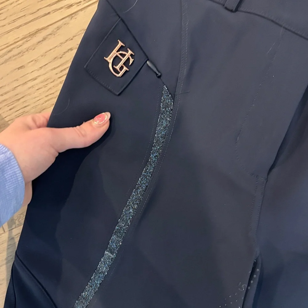 Navy Performance Riding Leggings - Picture 5 of 8